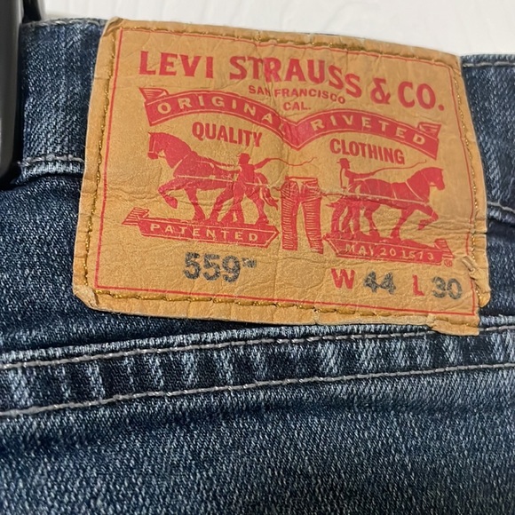 Men’s Levi’s 559 Jeans, Relaxed Straight Jeans, Size: 44 waist, Length 30 - Picture 2 of 9